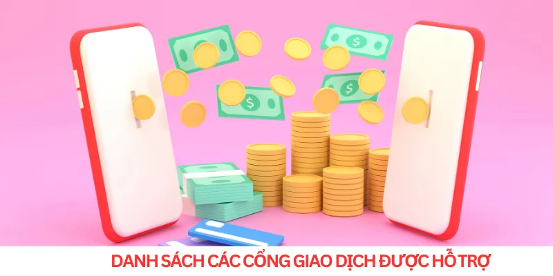 Danh sách các cổng giao dịch được hỗ trợ